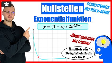 Exponentialfunktion Nullstellen berechnen Beispiel erklärt YouTube