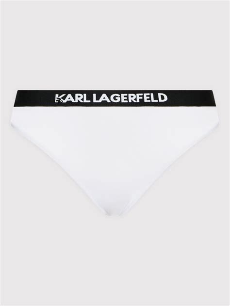 KARL LAGERFELD Bikini Unterteil Sport KL22WBT08 Weiß Modivo de