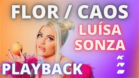 Caos Flor LuÍsa Sonza Karaoke Playback Instrumental Youtube