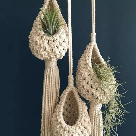 Macrame Cotton Boho Plant Hanger Rope Flower Pot Holder For Indoor