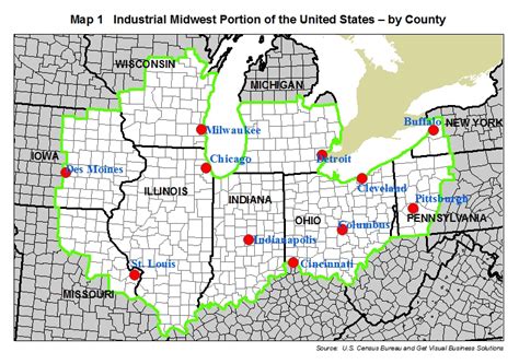 Mid East Usa Map - United States Map