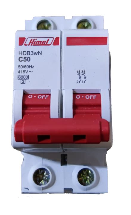 Miniature Circuit Breaker A Pole Kaic V Din Rail Type Himel