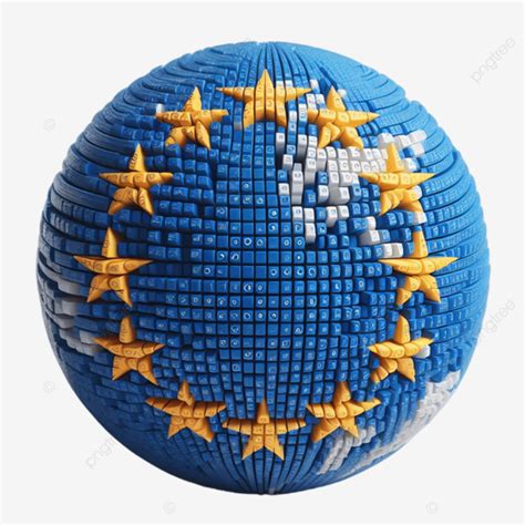 Europa Flag Button Emblem Of European Union Vector Symbol Colors And Proportion Correctly ...