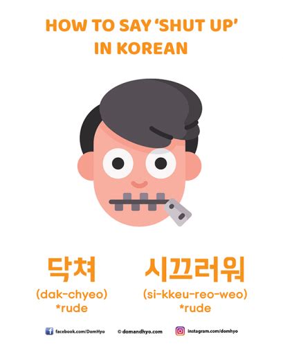 How To Say Shut Up In Korean Copy Learn Korean With Fun Colorful