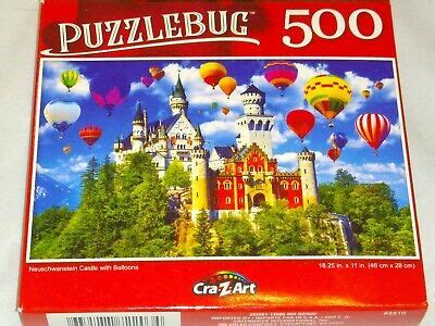 Puzzlebug Piece Neuschwanstein Castle With Balloons New Puzzle Ebay