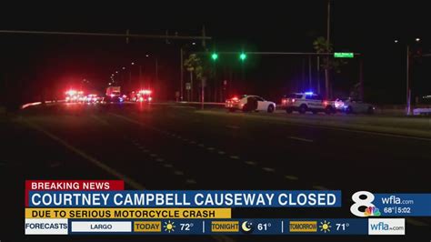 Courtney Campbell Causeway Closed After Serious Crash Wfla