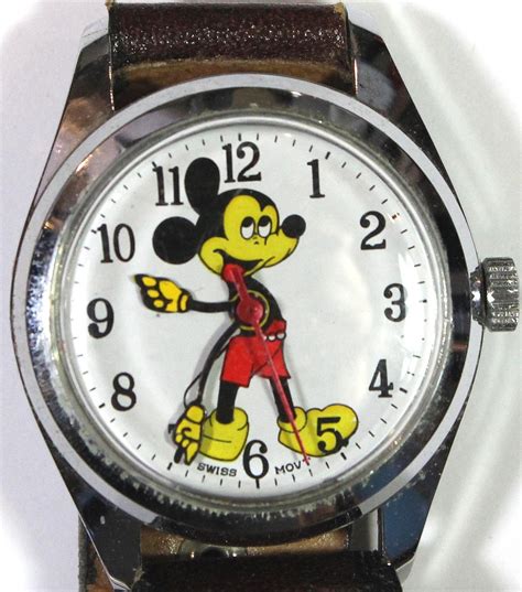 1970s Vintage Walt Disney Issue Mickey Mouse Watch With