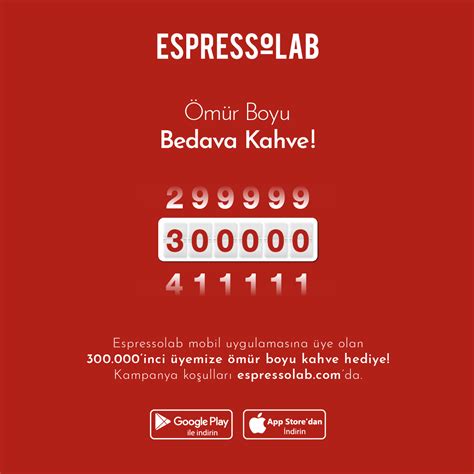 Espressolab Ömür Boyu Bedava Kahve kampanyası başlatıyor Campaign