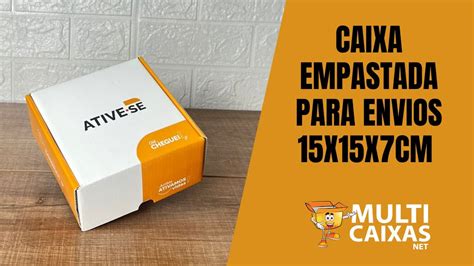 Caixa Personalizada Para Correio E Commerce Empastada 15 X 15 X 7 Cm