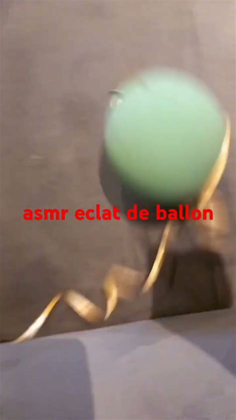 Asmr Eclat De Ballon Youtube