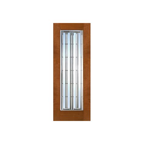 ESWDA 30x96 Exterior Mahogany 2 1 4in Thick Contemporary Door Beveled