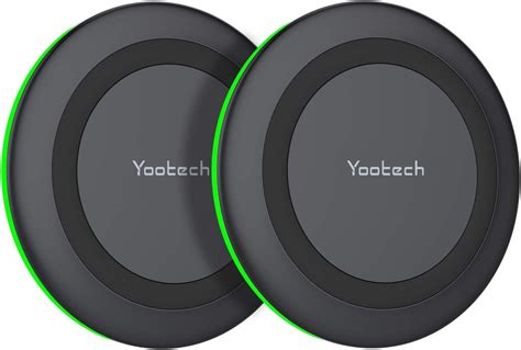 Yootech [2 Pack] Wireless Charger 10w Max Fast Wireless Charging Pad Compatible With