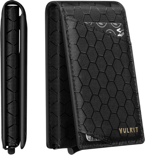 Vulkit Minimalist Wallet For Men Pop Up Card Holder Slim Tactical Bifold Wallets Rfid Blocking