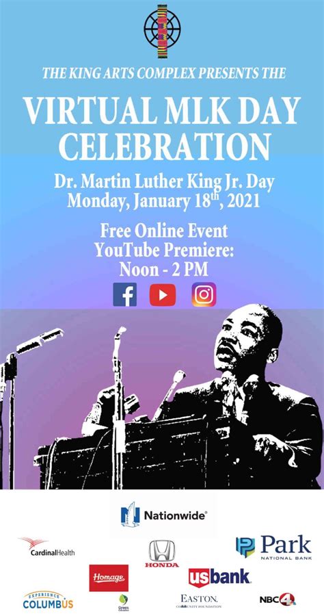 Virtual Mlk Day Celebration King Arts Complex