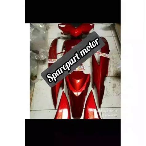 Jual Body Honda Vario Led Fi Warna Merah Maroon Full Body Halus