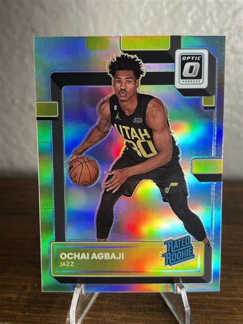 Donruss Optic Ochai Agbaji Rated Rookie Holo Prizm Utah