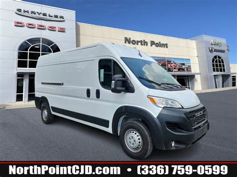 New 2024 Ram Promaster Promaster 2500 Tradesman Cargo Van High Roof 159 For Sale Winston Salem Nc