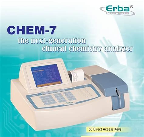 Erba Chem Semi Auto Biochemistry Analyzer Assays Clinical Chemistry