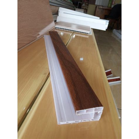 Jual List Minimalis Kayu Jati Shunda Plafon Pvc Ls Shopee Indonesia