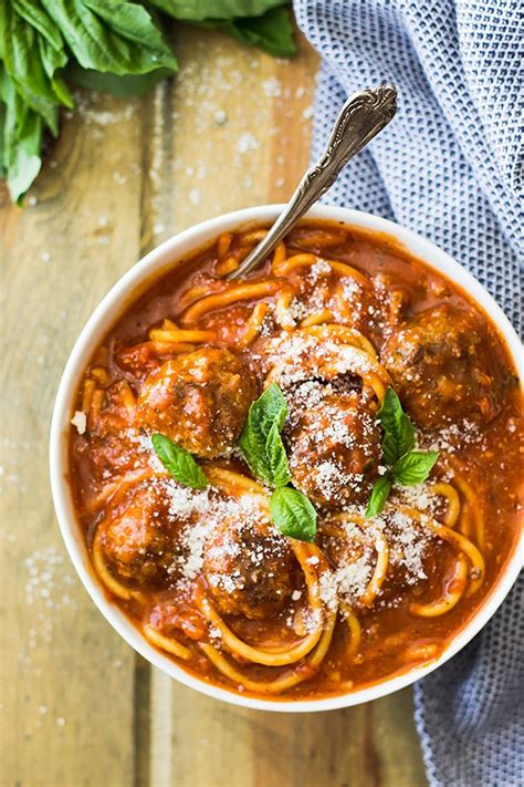 Slow Cooker Spaghetti Meatball Soup Countryside Cravings