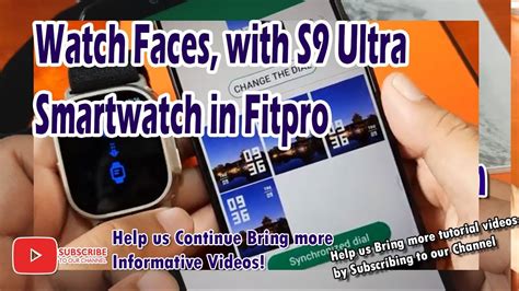 Watch Faces With S Ultra Smartwatch In Fitpro Application And Issue