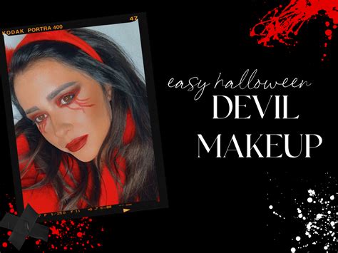 Last minute costume idea: Easy Devil Halloween Makeup