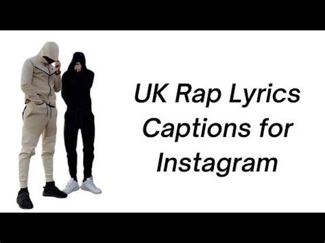 Two People Standing Next To Each Other With The Words Uk Rap Lyrics