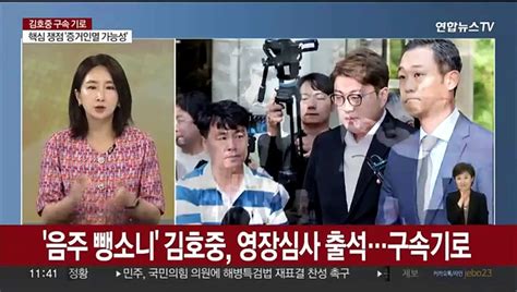 뉴스초점 음주 뺑소니 김호중 구속기로영장 심사 출석 동영상 Dailymotion