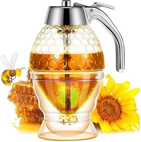 Sunjoy Tech Honey Dispenser No Drip Maple Syrup Dispenser Beautiful