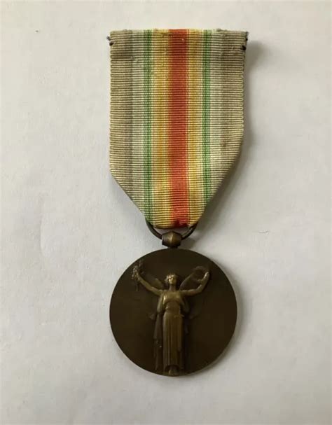 MÉDAILLE MILITAIRE LA Grande Guerre pour la Civilisation 1914 1918 en