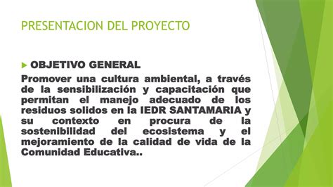 Proyecto Ambiental Escolar Pptx