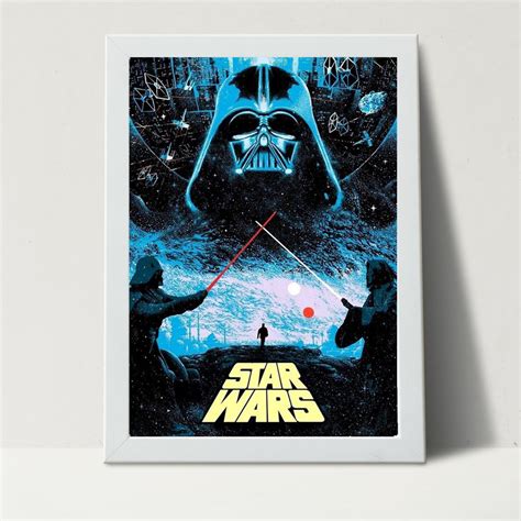 Poster Emoldurado A3 Star Wars Darth Vader Elo7