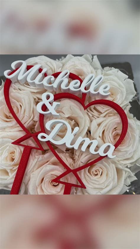 Valentinstag Cake Topper für Verliebte Valentinstag Verliebt