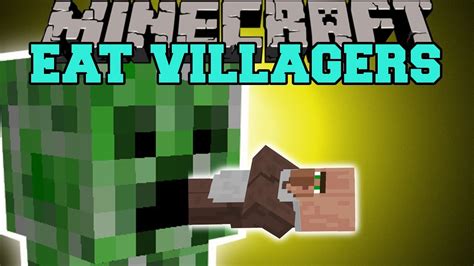 Minecraft Eat Villagers Get Emeralds The Easy Way Mod Showcase Youtube