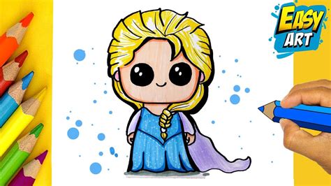 Como Dibujar Elsa Frozen 2 Kawaii Como Desenhar Elsa Frozen Easy