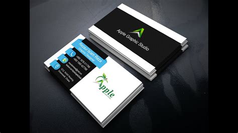 Stylish Business Card Design Tutorial Adobe Photoshop Cc Youtube