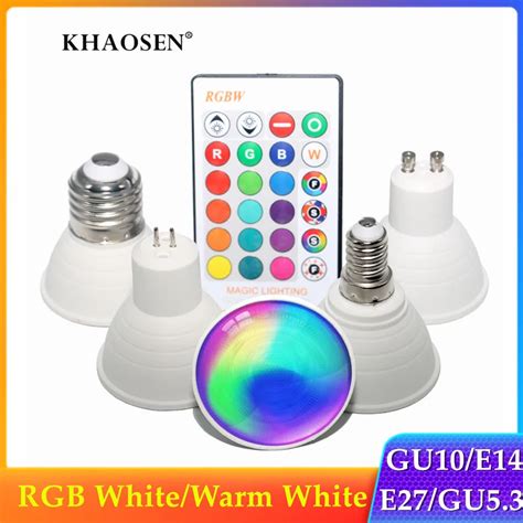 E27 E14 GU10 GU5 3 Rgbw Rgbww 16 Kleur Veranderende Magic Led Lamp 5W