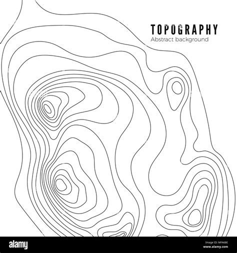 Mapa Topográfico De La Trama De Fondo De Contorno Concepto Mapa