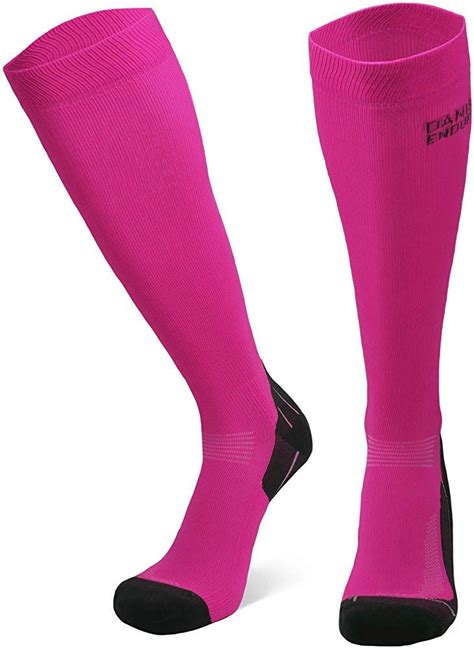 Danish Endurance Graduated Compression Socks Pink 1 Pair Us Women 8 10 Us Men