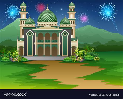 76 Green Background With Masjid Pictures - MyWeb