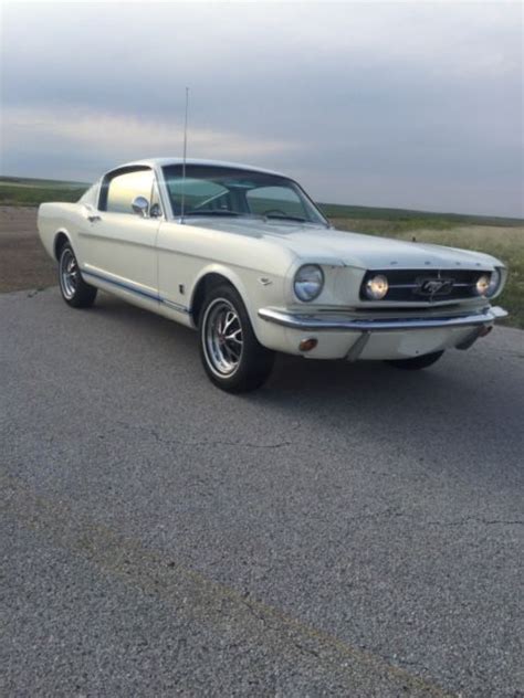 1965 Ford Mustang 22 Fastback White Wpony Interior Rotisserie