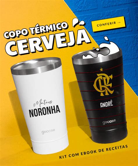 Copo Térmico Cerveja Times de Futebol Gocase