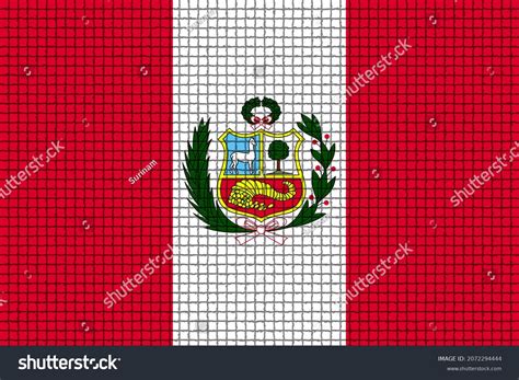 peru flag pe national logo peru stock illustration