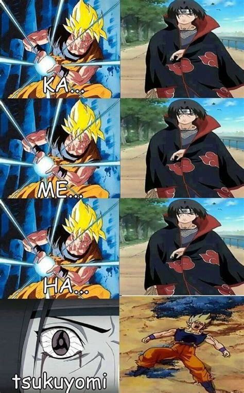 Ka Meme Ha Me Ha 22 Hilarious Dragon Ball Vs Naruto Memes