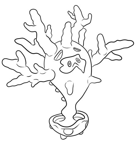 Corsola Coloring Pages Coloring Nation