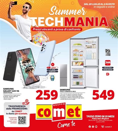 Volantino Comet Summer Tech Mania Dal Al