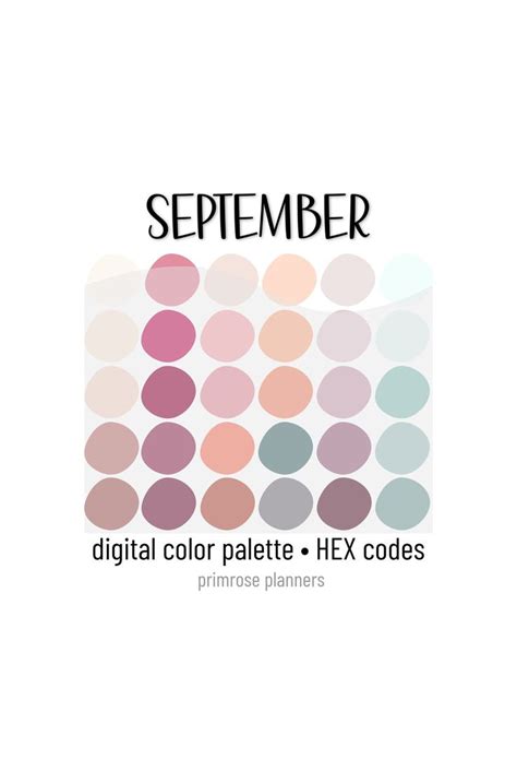 The Cover For Sage And Berrys Digital Color Palette Hex Codes