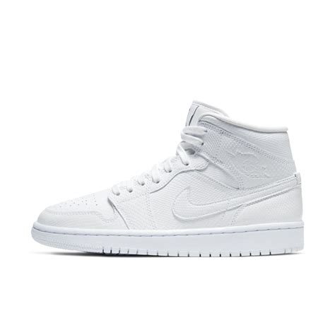 Jordan Air 1 Mid Women's Shoes In White | ModeSens