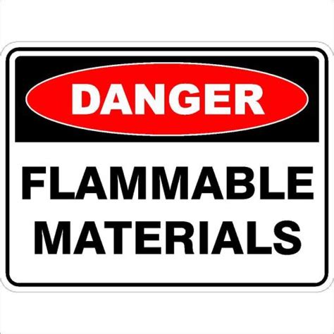 Flammable Material Sign | Hamisco Industrial Sales