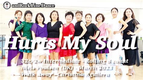 Hurts My Soul Line Dance Intermediate Rolling 8 Count Demo YouTube